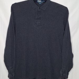 Polo Ralph Lauren LS Herringbone Polo Shirt Size XL